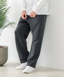 【BLUE STANDARD/ブルースタンダード】パフィースウェット バレルレッグパンツ ストレッチ 体型カバー 春服