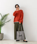 【C-FORT POINT/フォートポイント】カラーネップヤーン サイドボタンプルオーバー