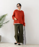 【C-FORT POINT/フォートポイント】カラーネップヤーン サイドボタンプルオーバー