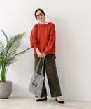 【C-FORT POINT/フォートポイント】カラーネップヤーン サイドボタンプルオーバー