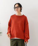 【C-FORT POINT/フォートポイント】カラーネップヤーン サイドボタンプルオーバー