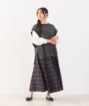 8枚 ハギ チェック スカート C-FORT POINT