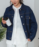 【C-FORT POINT/フォートポイント】デニムタックジャケット インディゴ M ❘ジーンズメイト公式オンラインショップ