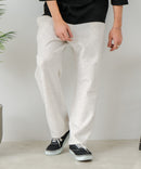 【BLUE STANDARD/ブルースタンダード】パフィースウェット バレルレッグパンツ ストレッチ 体型カバー 春服