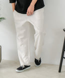 【BLUE STANDARD/ブルースタンダード】パフィースウェット バレルレッグパンツ ストレッチ 体型カバー 春服