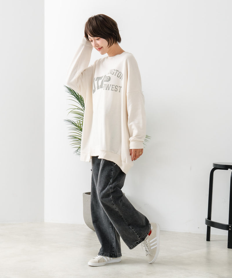 【C-FORT POINT/フォートポイント】裏毛リメイク風チュニック