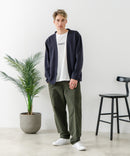 【BLUE STANDARD/ブルースタンダード】パフィースウェット ボタンレスカーディガン ロンT 2点セット ストレッチ 春服 ❘ジーンズメイト公式オンラインショップ