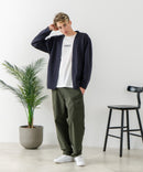 【BLUE STANDARD/ブルースタンダード】パフィースウェット ボタンレスカーディガン ロンT 2点セット ストレッチ 春服 ❘ジーンズメイト公式オンラインショップ