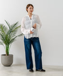 【C-FORT POINT/フォートポイント】マジョリカプリーツブラウス ❘ジーンズメイト公式オンラインショップ