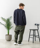 【BLUE STANDARD/ブルースタンダード】パフィースウェット ボタンレスカーディガン ロンT 2点セット ストレッチ 春服 ❘ジーンズメイト公式オンラインショップ