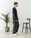 【BLUE STANDARD/ブルースタンダード】パフィースウェット ボタンレスカーディガン ロンT 2点セット ストレッチ 春服 ❘ジーンズメイト公式オンラインショップ