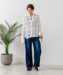 【C-FORT POINT/フォートポイント】マジョリカプリーツブラウス ❘ジーンズメイト公式オンラインショップ