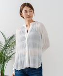 【C-FORT POINT/フォートポイント】マジョリカプリーツブラウス ❘ジーンズメイト公式オンラインショップ