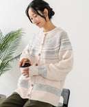 【C-FORTPOINT/フォートポイント】求心柄カーディガン