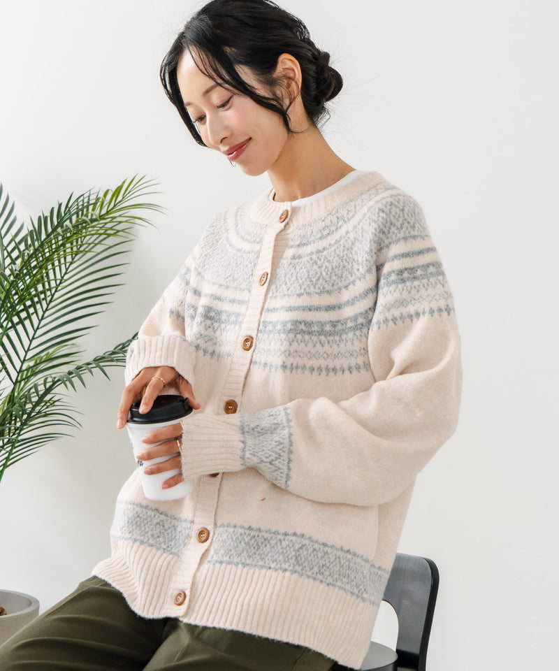 【C-FORTPOINT/フォートポイント】求心柄カーディガン