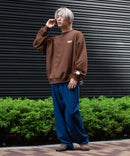 VISION ヴィジョン バック プリント バック 刺繡 裏毛 クルー ネック トレーナー