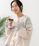 【C-FORTPOINT/フォートポイント】求心柄カーディガン