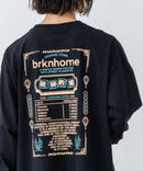 【BRKNHOME/ブロークンホーム】オーバーサイズ バック プリント ロンT ブラック ❘ジーンズメイト公式オンラインショップ