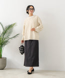 【C-FORT POINT/フォートポイント】柄編みクルーネックニットプルオーバー