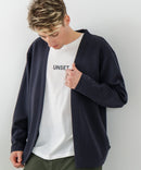 【BLUE STANDARD/ブルースタンダード】パフィースウェット ボタンレスカーディガン ロンT 2点セット ストレッチ 春服 ❘ジーンズメイト公式オンラインショップ