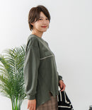 【C-FORT POINT/フォートポイント】裏毛 リメイク風 スウェットトレーナー