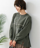 【C-FORT POINT/フォートポイント】裏毛 リメイク風 スウェットトレーナー