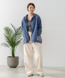 【C-FORT POINT/フォートポイント】裏毛 コクーン フルジップ パーカー