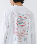 【BRKNHOME/ブロークンホーム】オーバーサイズ バック プリント ロンT ホワイト ❘ジーンズメイト公式オンラインショップ