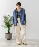 【C-FORT POINT/フォートポイント】裏毛 コクーン フルジップ パーカー