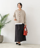 【C-FORTPOINT/フォートポイント】ポップコーン編みニットカーディガン