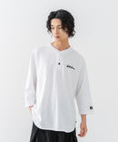 【BRKNHOME/ブロークンホーム】×【ZERO STAIN/ゼロステイン】コラボ ７分袖 ヘンリーネック Ｔシャツ ❘ジーンズメイト公式オンラインショップ