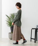 チェックスカート【C-FORT POINT/フォートポイント】