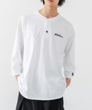 【BRKNHOME/ブロークンホーム】×【ZERO STAIN/ゼロステイン】コラボ ７分袖 ヘンリーネック Ｔシャツ ❘ジーンズメイト公式オンラインショップ