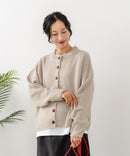 【C-FORTPOINT/フォートポイント】ポップコーン編みニットカーディガン