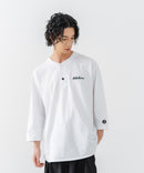 【BRKNHOME/ブロークンホーム】×【ZERO STAIN/ゼロステイン】コラボ ７分袖 ヘンリーネック Ｔシャツ ❘ジーンズメイト公式オンラインショップ
