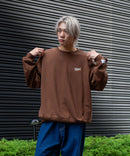 VISION ヴィジョン バック プリント バック 刺繡 裏毛 クルー ネック トレーナー