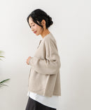 【C-FORTPOINT/フォートポイント】ポップコーン編みニットカーディガン