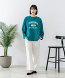 【DISCUS/ディスカス】【カレッジ調のブランドロゴプリントがアクセント】8分袖 ワイドシルエットTシャツ 綿100% カットソー ブランドロゴ カジュアル レイヤード アメカジ ストリート ❘ジーンズメイト公式オンラインショップ