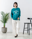 【DISCUS/ディスカス】【カレッジ調のブランドロゴプリントがアクセント】8分袖 ワイドシルエットTシャツ 綿100% カットソー ブランドロゴ カジュアル レイヤード アメカジ ストリート ❘ジーンズメイト公式オンラインショップ