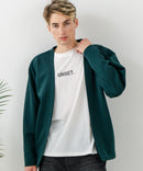 【BLUE STANDARD/ブルースタンダード】パフィースウェット ボタンレスカーディガン ロンT 2点セット ストレッチ 春服 ❘ジーンズメイト公式オンラインショップ