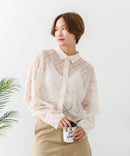 【C-FORT POINT/フォートポイント】ダイヤ柄 レースクロップドシャツ ❘ジーンズメイト公式オンラインショップ