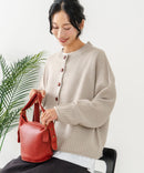 【C-FORTPOINT/フォートポイント】ポップコーン編みニットカーディガン