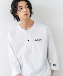 【BRKNHOME/ブロークンホーム】×【ZERO STAIN/ゼロステイン】コラボ ７分袖 ヘンリーネック Ｔシャツ ❘ジーンズメイト公式オンラインショップ