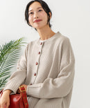 【C-FORTPOINT/フォートポイント】ポップコーン編みニットカーディガン