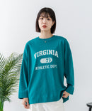 【DISCUS/ディスカス】【カレッジ調のブランドロゴプリントがアクセント】8分袖 ワイドシルエットTシャツ 綿100% カットソー ブランドロゴ カジュアル レイヤード アメカジ ストリート ❘ジーンズメイト公式オンラインショップ
