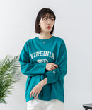 【DISCUS/ディスカス】【カレッジ調のブランドロゴプリントがアクセント】8分袖 ワイドシルエットTシャツ 綿100% カットソー ブランドロゴ カジュアル レイヤード アメカジ ストリート ❘ジーンズメイト公式オンラインショップ