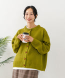 【C-FORTPOINT/フォートポイント】ポップコーン編みニットカーディガン