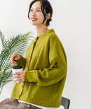 【C-FORTPOINT/フォートポイント】ポップコーン編みニットカーディガン