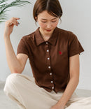 【U.S. POLO ASSN./ユーエスポロアッスン】ワンポイントロゴ刺繍 スムースカットソーシャツ