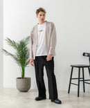 【BLUE STANDARD/ブルースタンダード】パフィースウェット ボタンレスカーディガン ロンT 2点セット ストレッチ 春服 ❘ジーンズメイト公式オンラインショップ